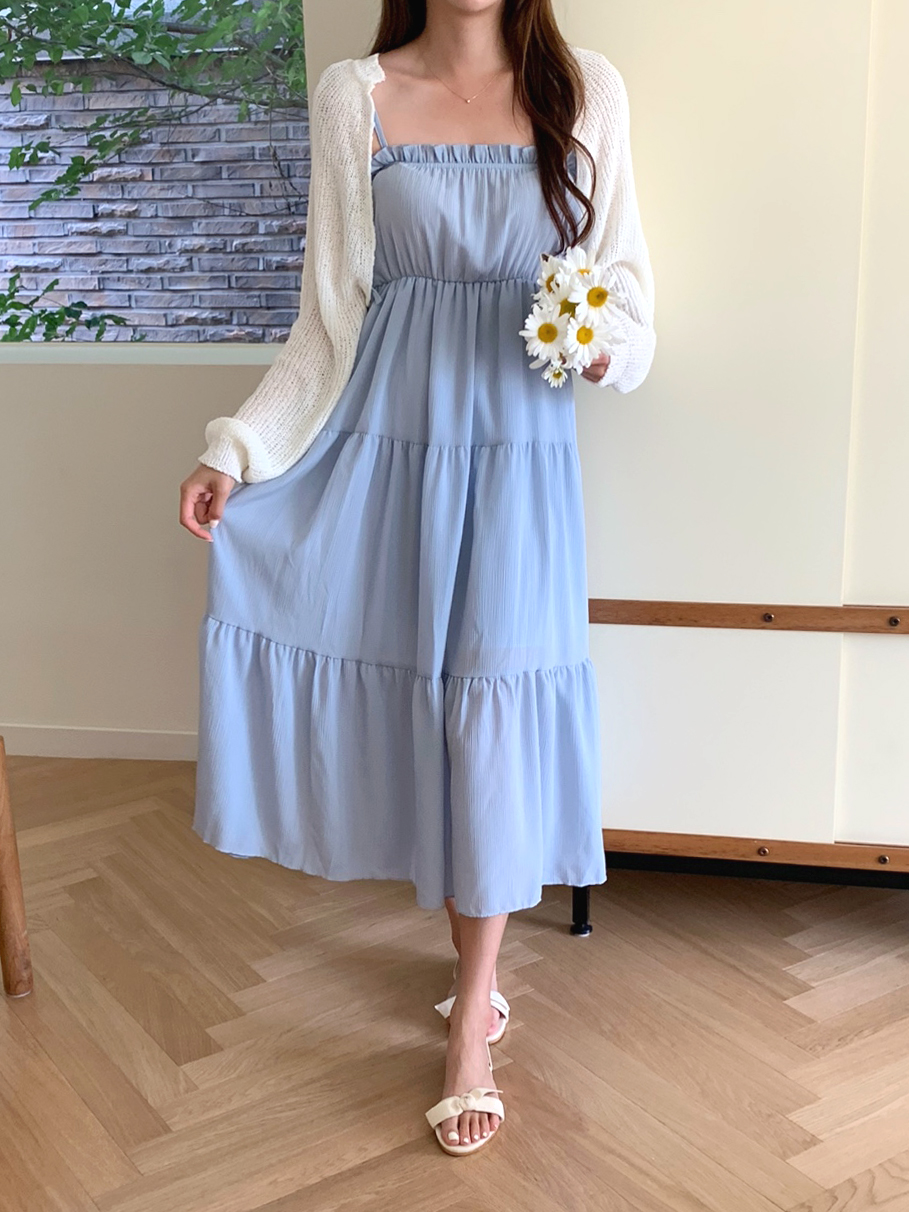 リボンフリルキャミワンピース | レディースファッション通販 - DHOLIC