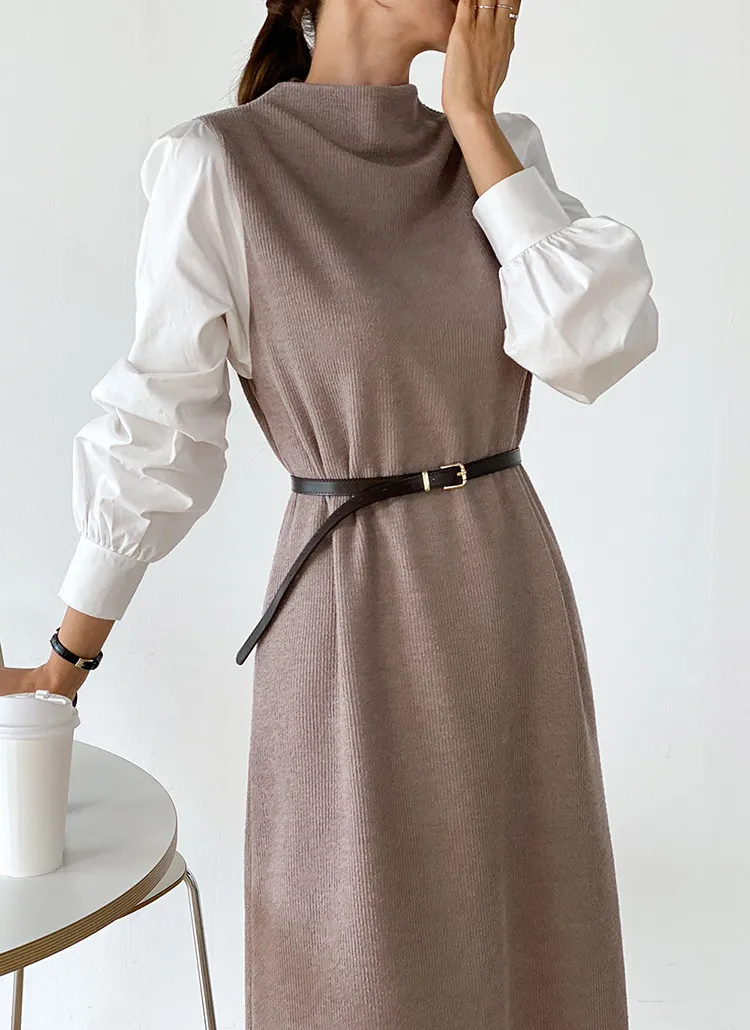 ベルト付ドッキングワンピース | DHOLIC | 詳細画像1