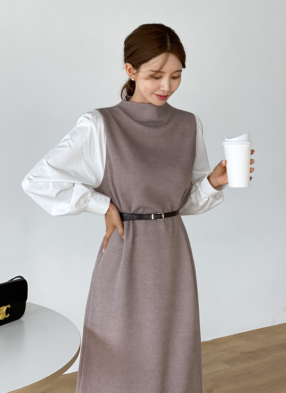 ベルト付ドッキングワンピース | DHOLIC | 詳細画像9