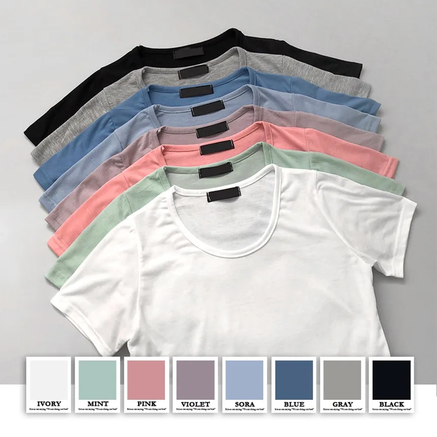 ラウンドヘム半袖Tシャツ | lilisense | 詳細画像1
