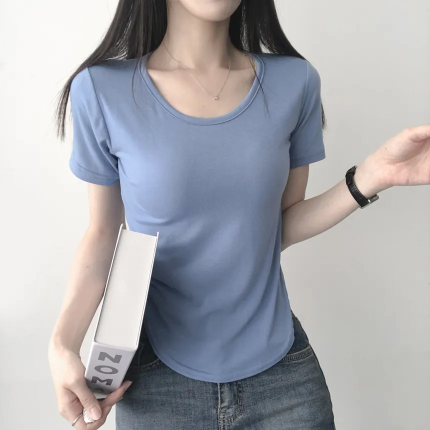 ラウンドヘム半袖Tシャツ | lilisense | 詳細画像5