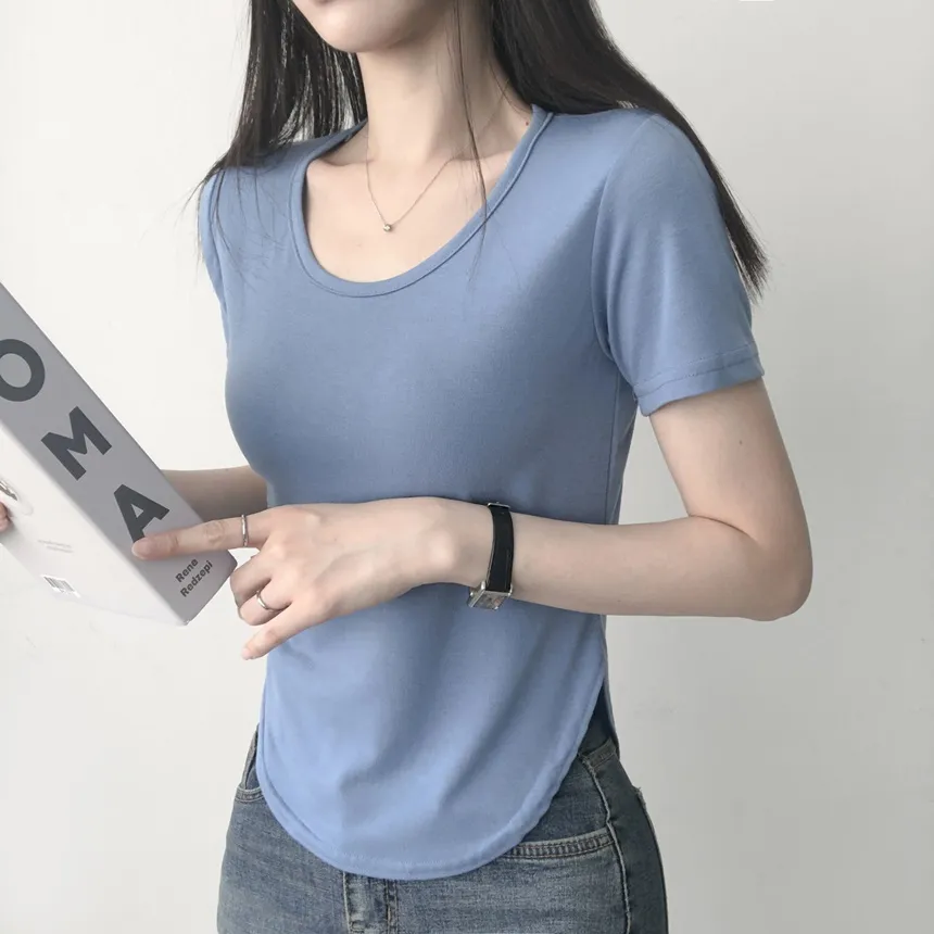 ラウンドヘム半袖Tシャツ | lilisense | 詳細画像6