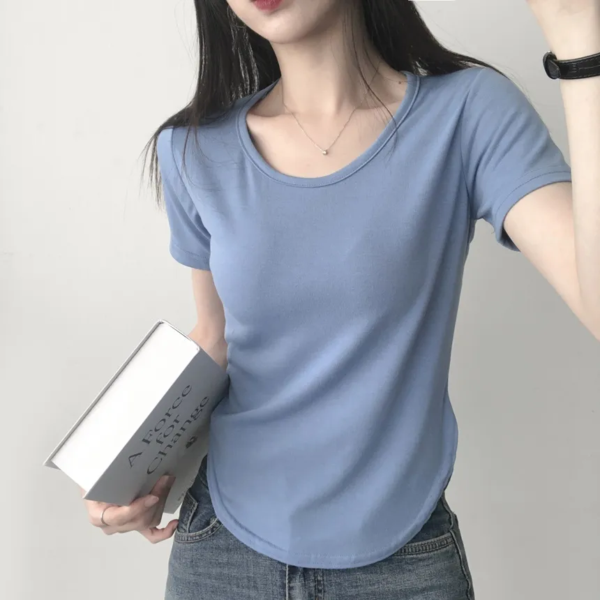 ラウンドヘム半袖Tシャツ | lilisense | 詳細画像7