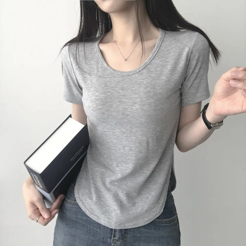 ラウンドヘム半袖Tシャツ | lilisense | 詳細画像9