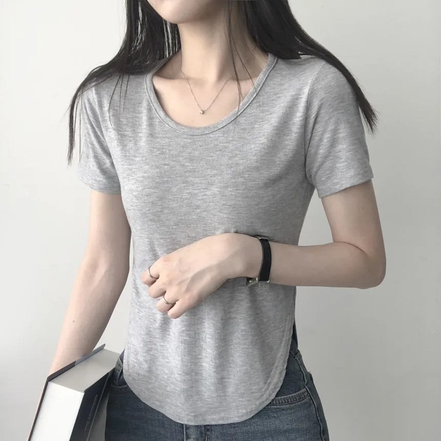 ラウンドヘム半袖Tシャツ | lilisense | 詳細画像11