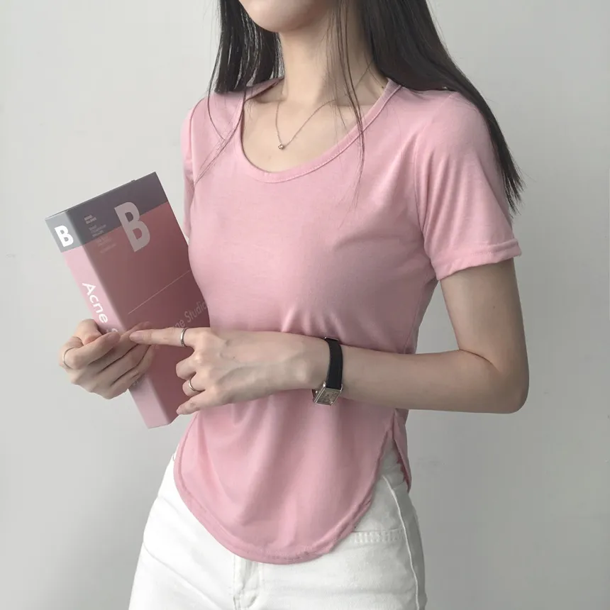 ラウンドヘム半袖Tシャツ | lilisense | 詳細画像16