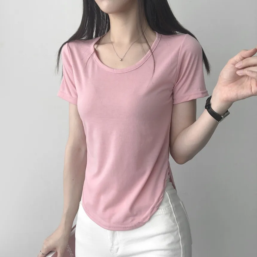 ラウンドヘム半袖Tシャツ | lilisense | 詳細画像17