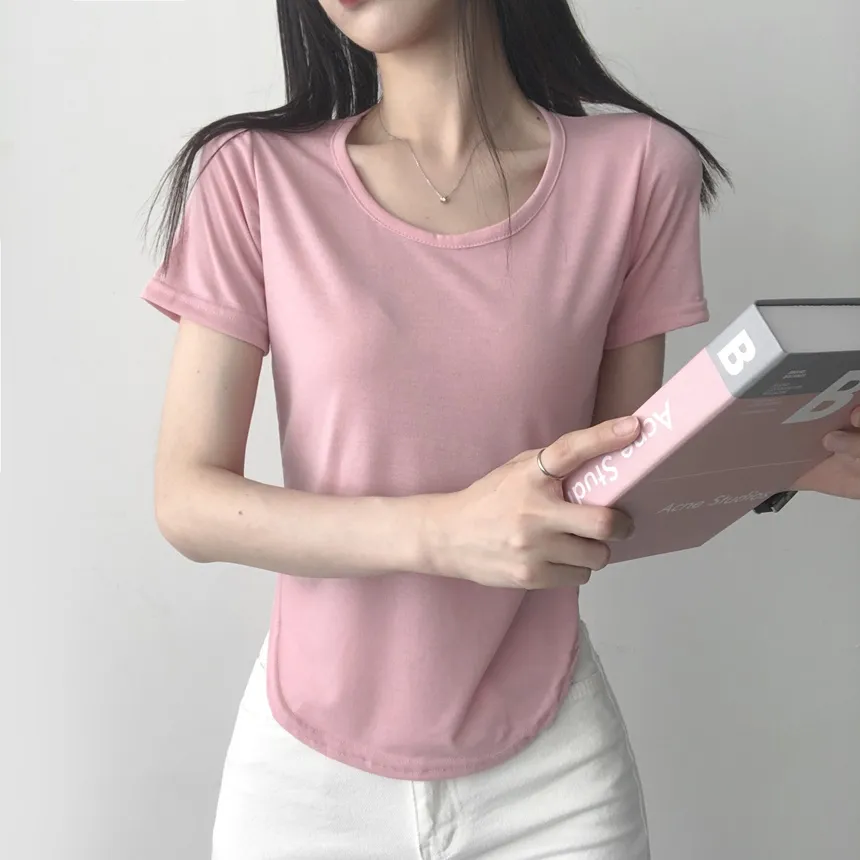 ラウンドヘム半袖Tシャツ | lilisense | 詳細画像19