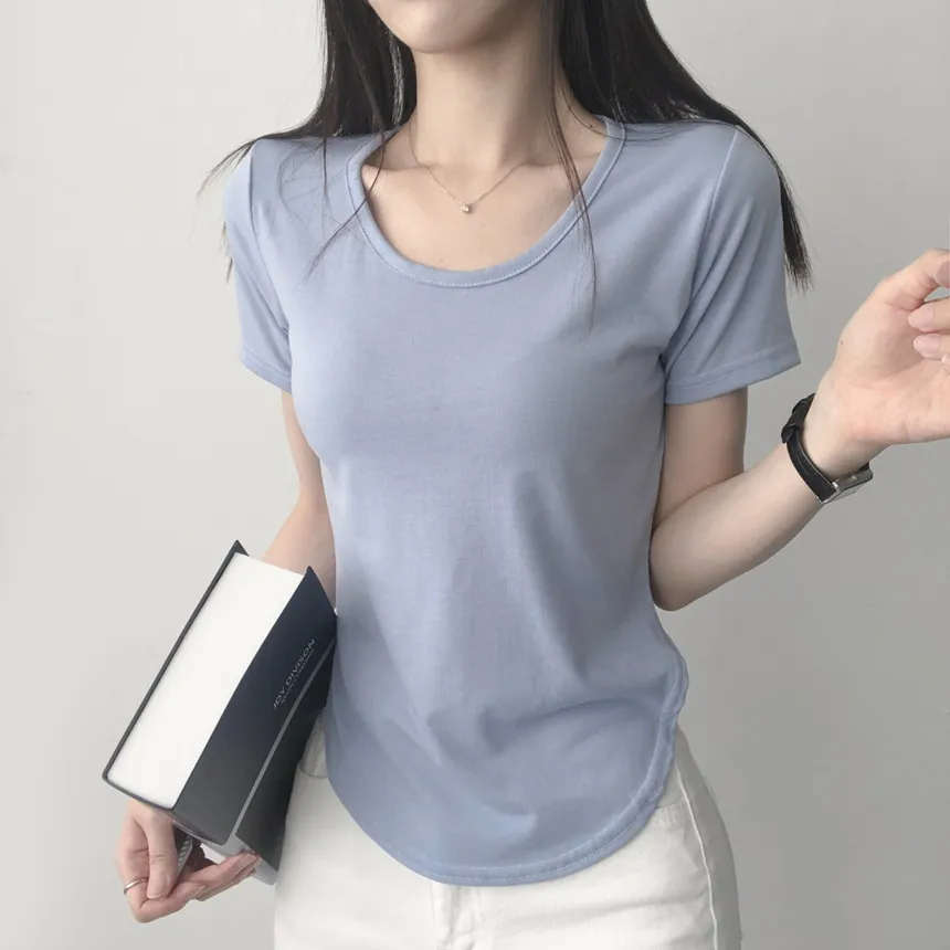 ラウンドヘム半袖Tシャツ | lilisense | 詳細画像23