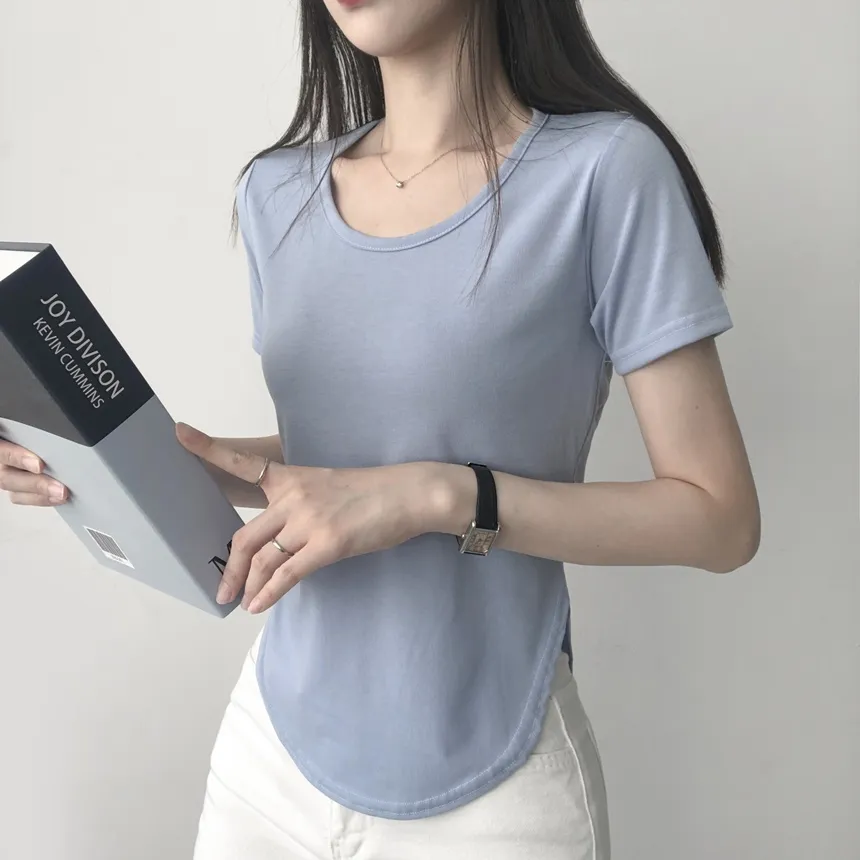 ラウンドヘム半袖Tシャツ | lilisense | 詳細画像25