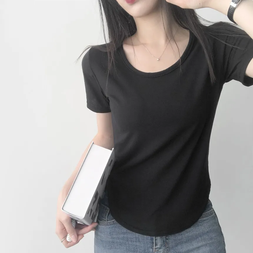 ラウンドヘム半袖Tシャツ | lilisense | 詳細画像28
