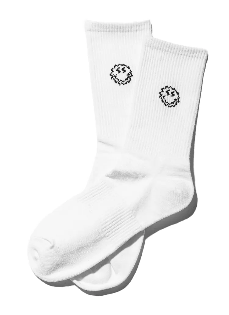 SMILE LOGO SOCKS(WHITE) | 詳細画像1