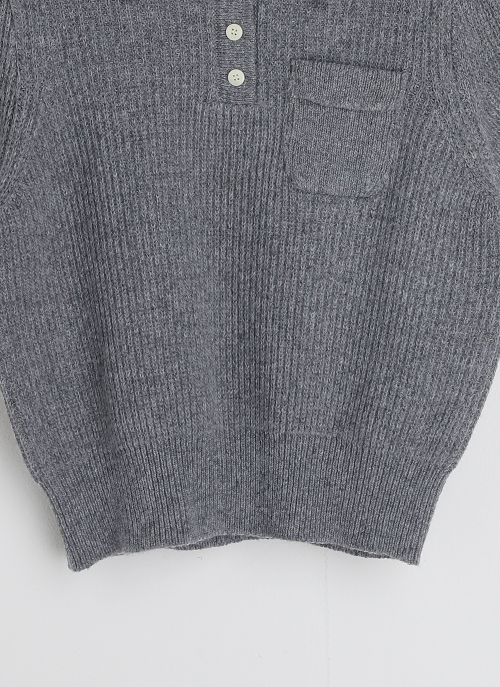 カシミヤ混ポロカラーポケットニット | DHOLIC | 詳細画像30