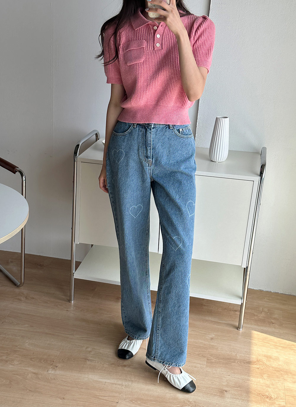 カシミヤ混ポロカラーポケットニット | DHOLIC | 詳細画像9