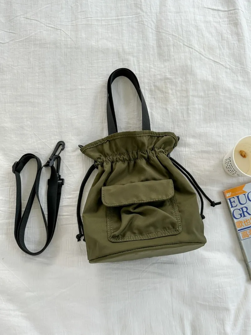 2WAYナイロンバケットバッグ | レディースファッション通販 - DHOLIC 