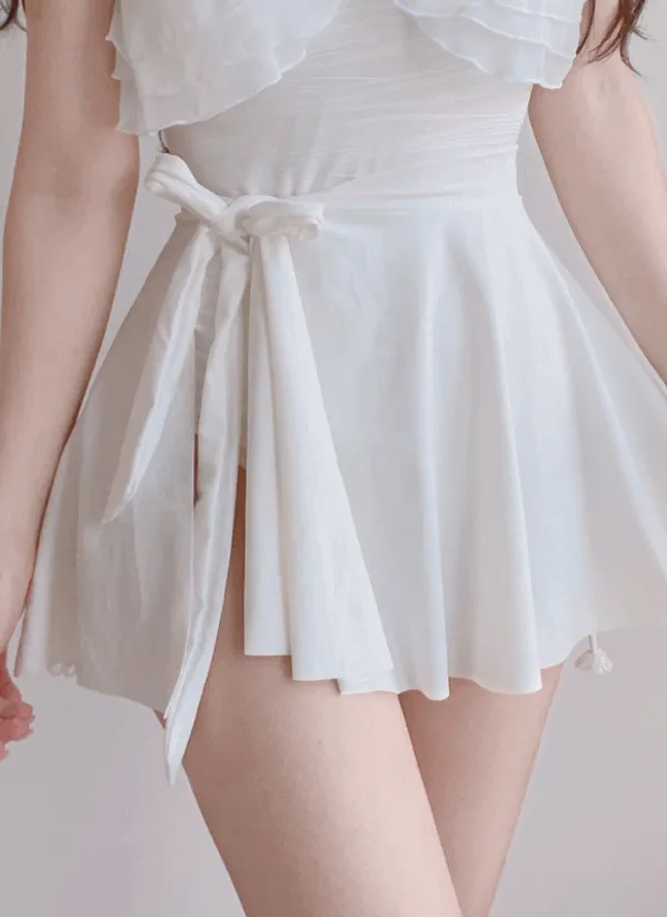 リボンフレアラップスカート | mirangmirang | 詳細画像1