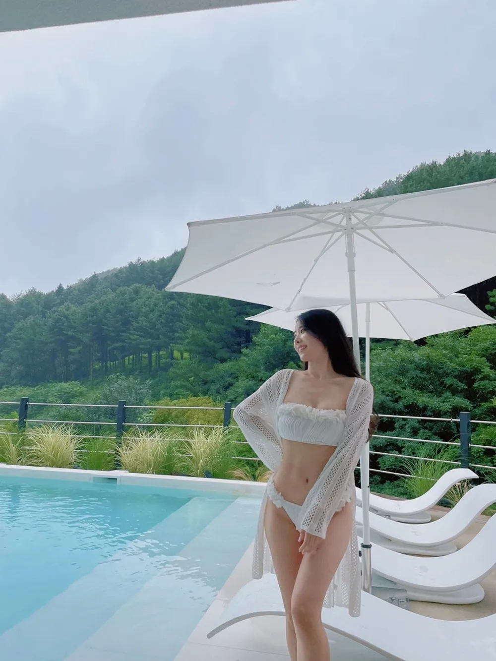 フリルフラワーチューブトップビキニ | mirangmirang | 詳細画像12