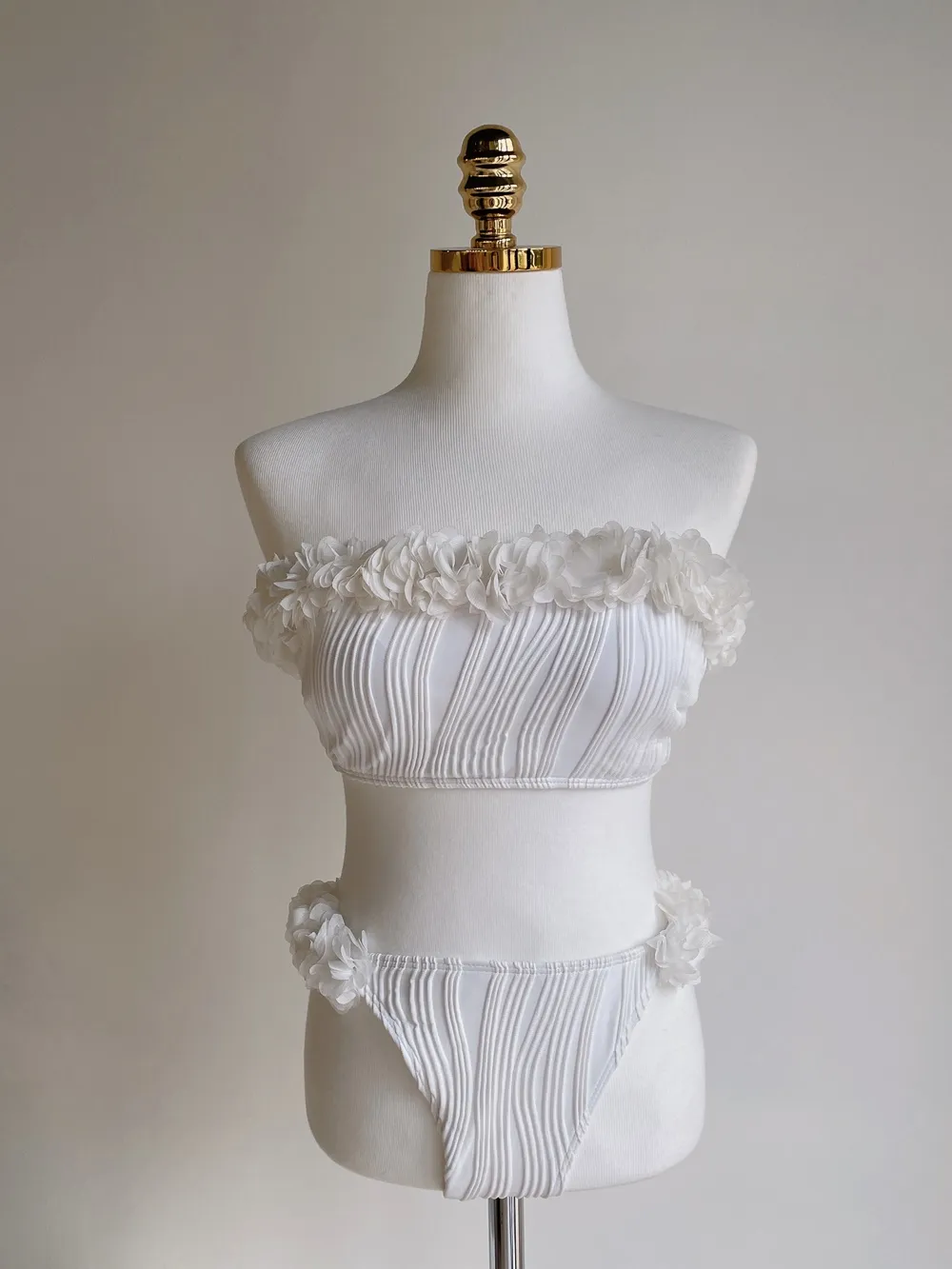 フリルフラワーチューブトップビキニ | mirangmirang | 詳細画像20