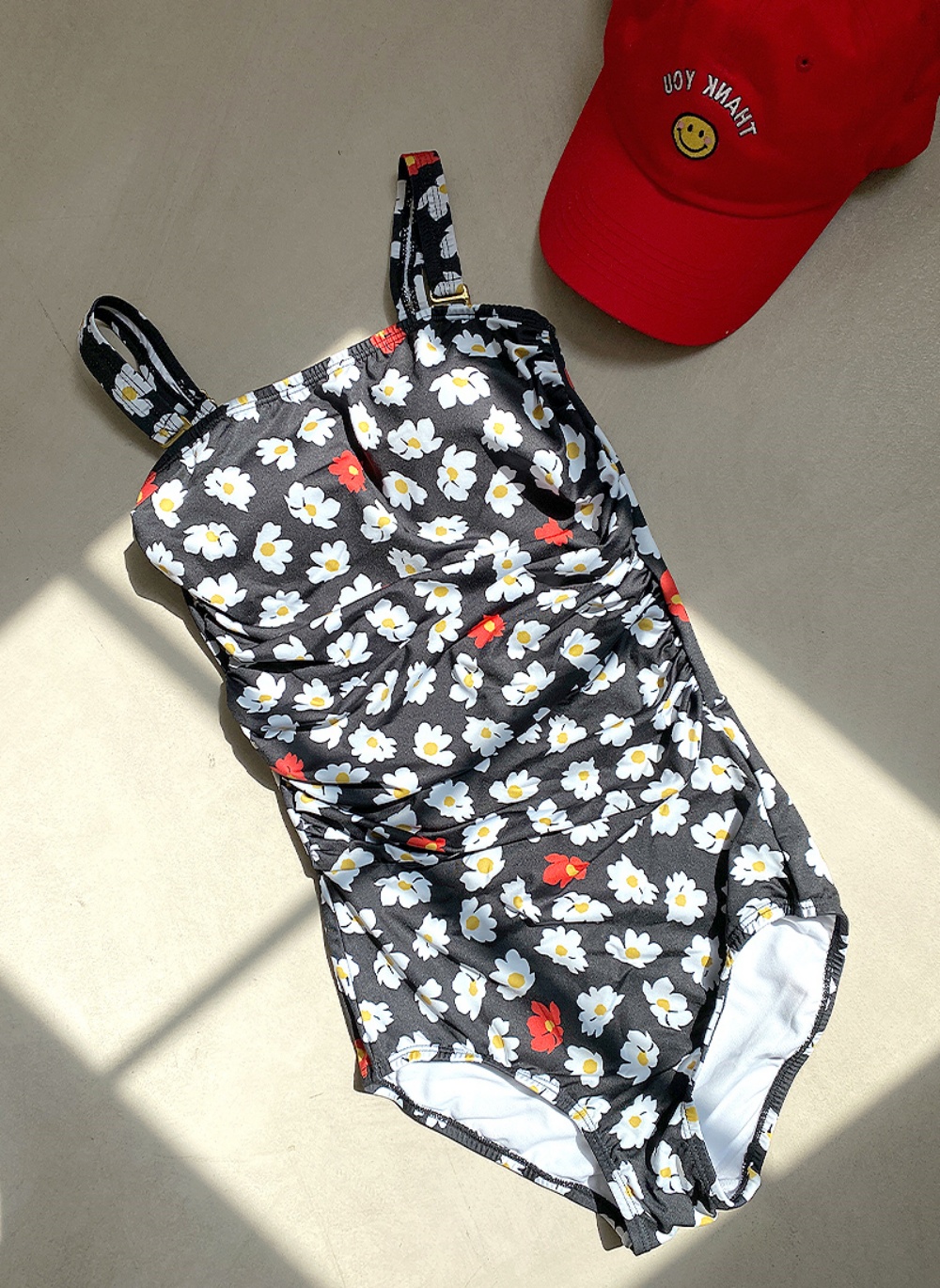 2WAYカップ付花柄ワンピース水着 | レディースファッション通販
