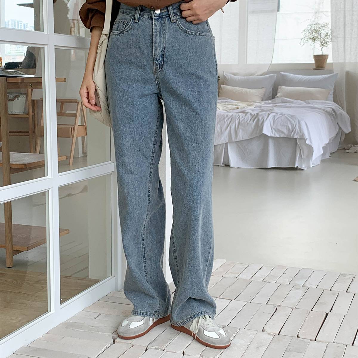 ワイドストレートデニムパンツ | レディースファッション通販 ワイドストレートデニムパンツ | レディースファッション通販