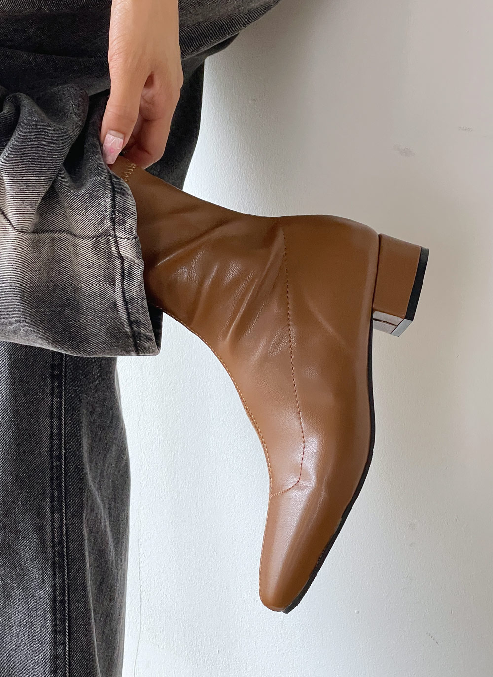 2TYPEステッチアンクルブーツ | レディースファッション通販 - DHOLIC