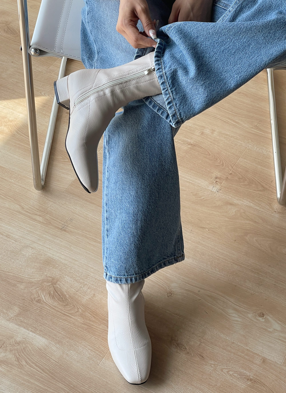 2TYPEステッチアンクルブーツ | レディースファッション通販 - DHOLIC