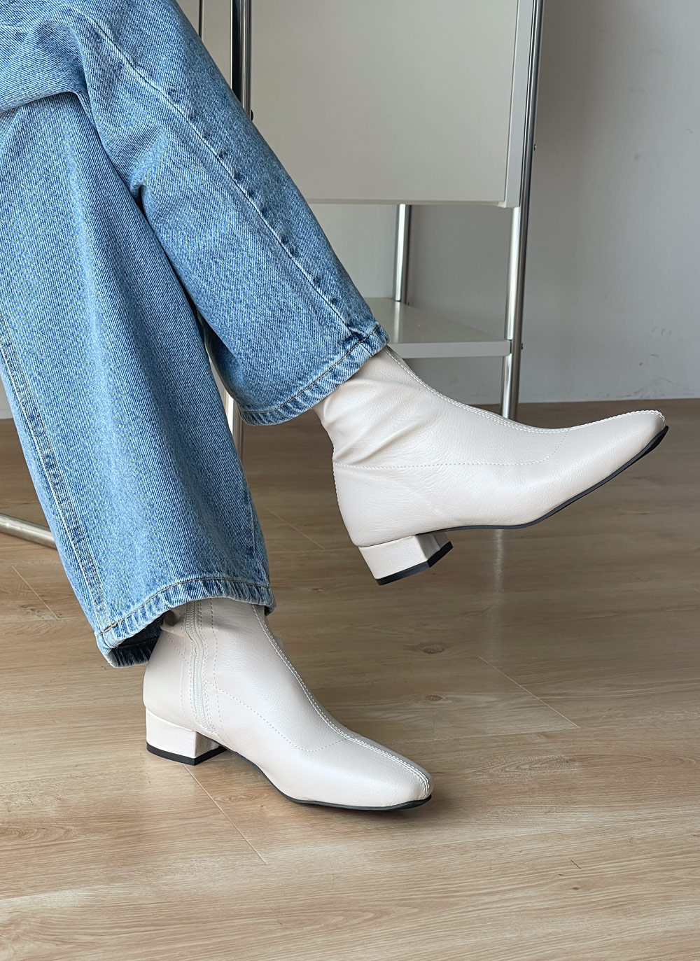 2TYPEステッチアンクルブーツ | レディースファッション通販 - DHOLIC