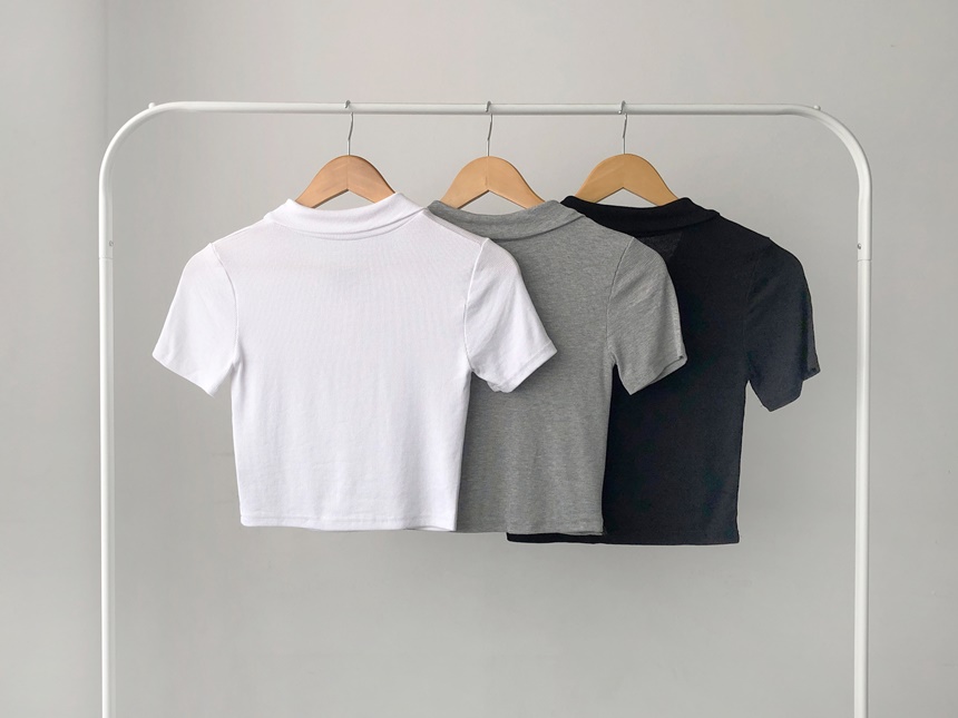 スナップボタンラインカラーTシャツ | lilisense | 詳細画像21