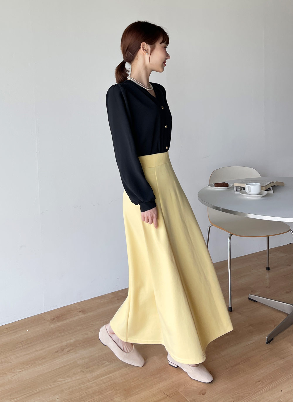 CHICWISH(シックウィッシュ)｜バックルAラインサテンスカート レース スカート バッグヒップ フィッシュテール[品番