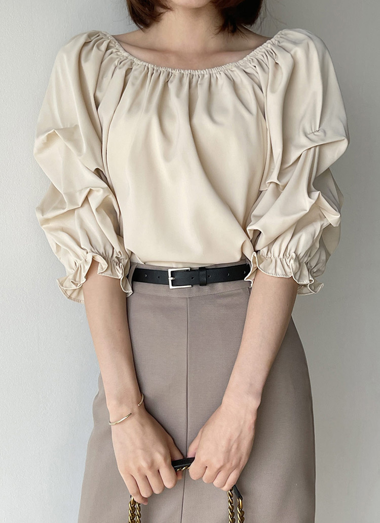 2WAYタックバルーンブラウス | レディースファッション通販 - DHOLIC