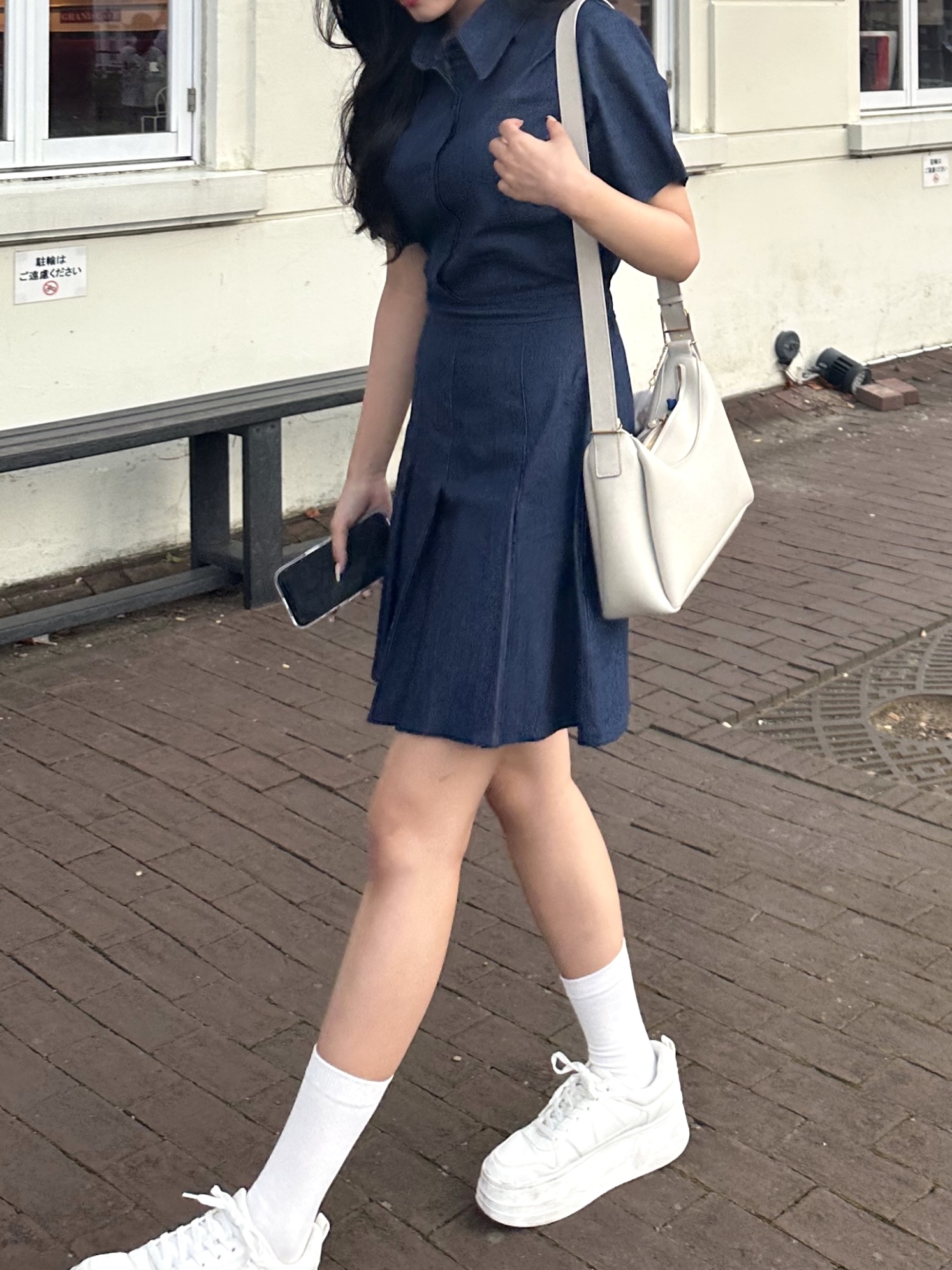 ⭐️タグ付け新品⭐️パーリーゲイツデニムライク スリーブレスワンピース デニム デニム シャツ ワンピース レディース 2way 羽織り 長袖 ベルト