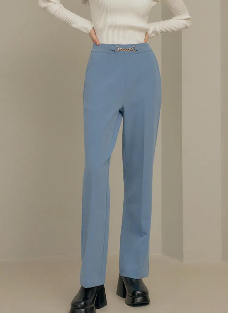 ウエストチェーンスラックスパンツ(BLUE) | GENERALIDEA | 詳細画像1