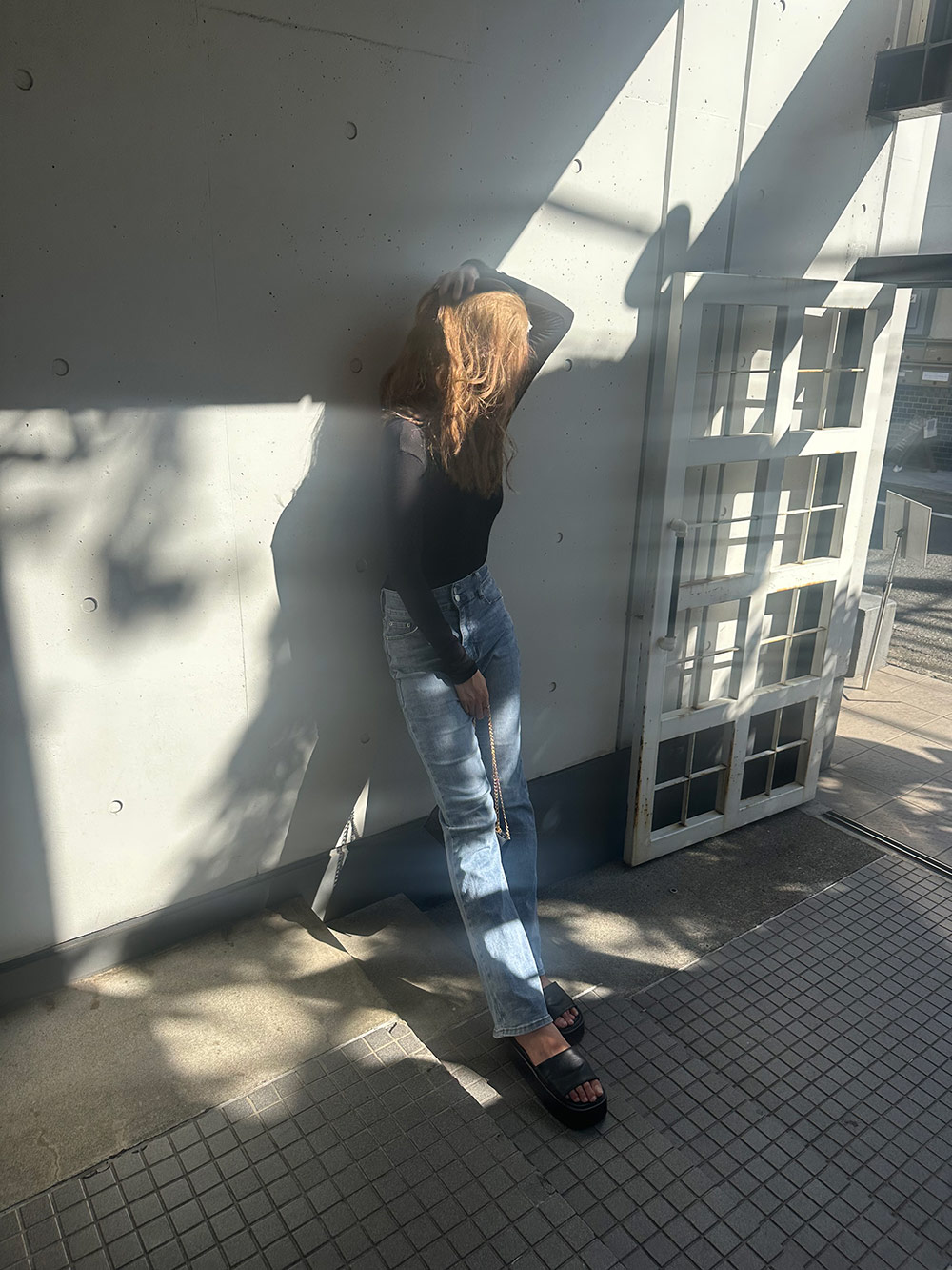 バックオープンリブTシャツ | 詳細画像16