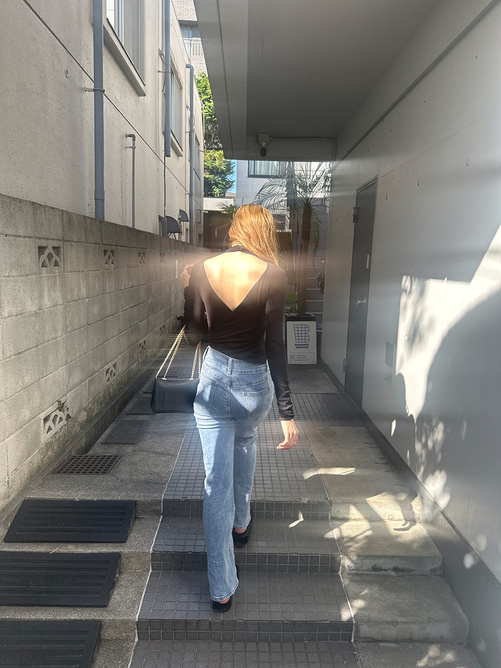 バックオープンリブTシャツ | 詳細画像18