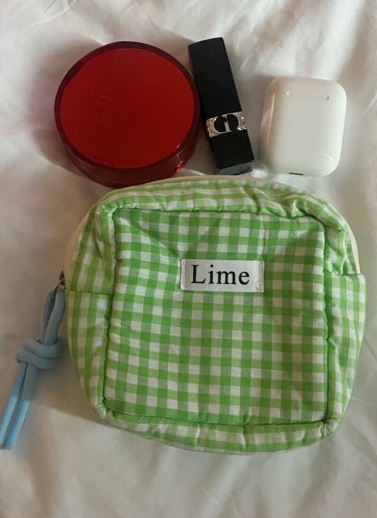 Limeチェックポーチ | レディースファッション通販 - DHOLIC