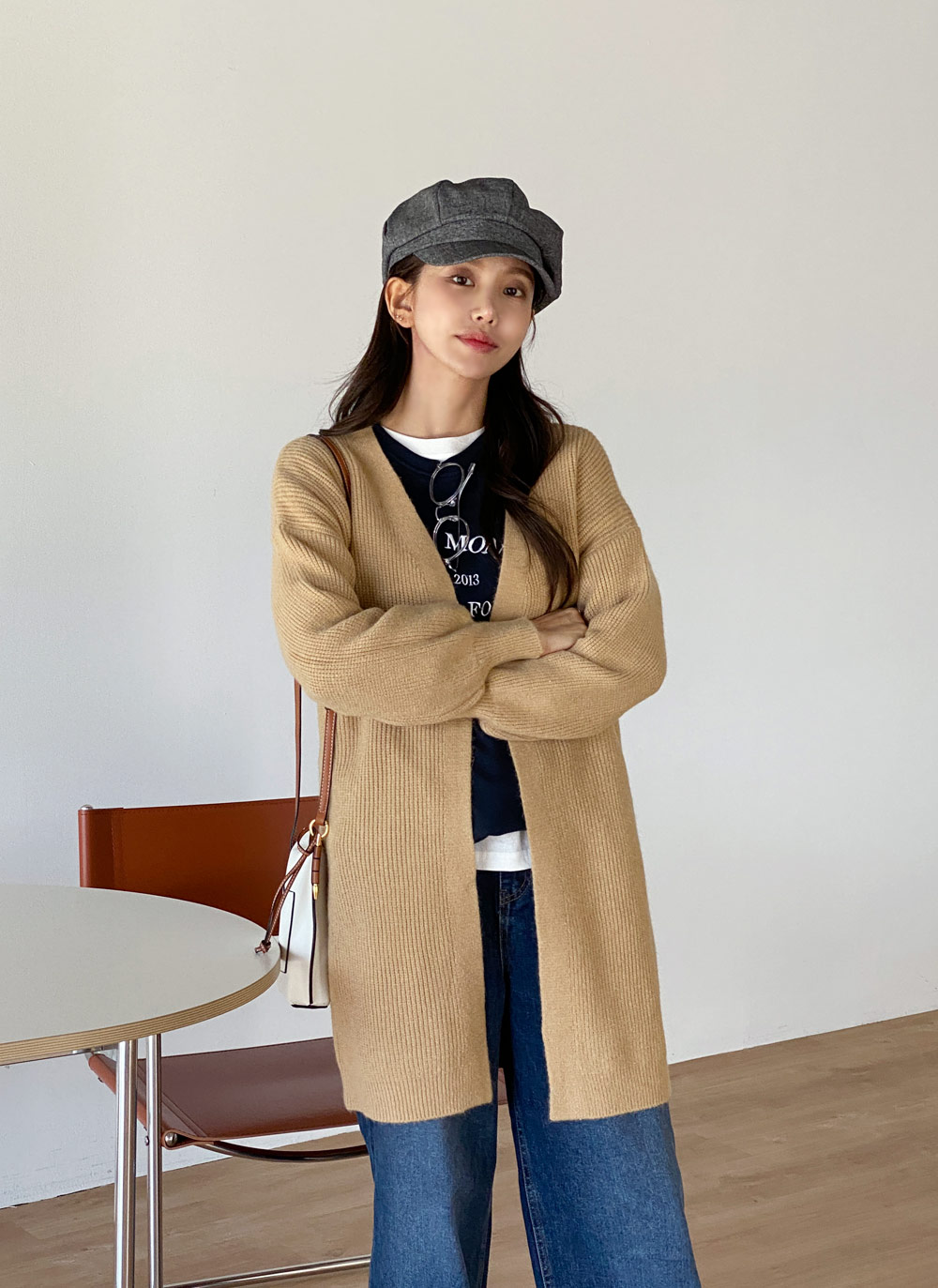 ニットオープンロングカーディガン | レディースファッション通販 - DHOLIC