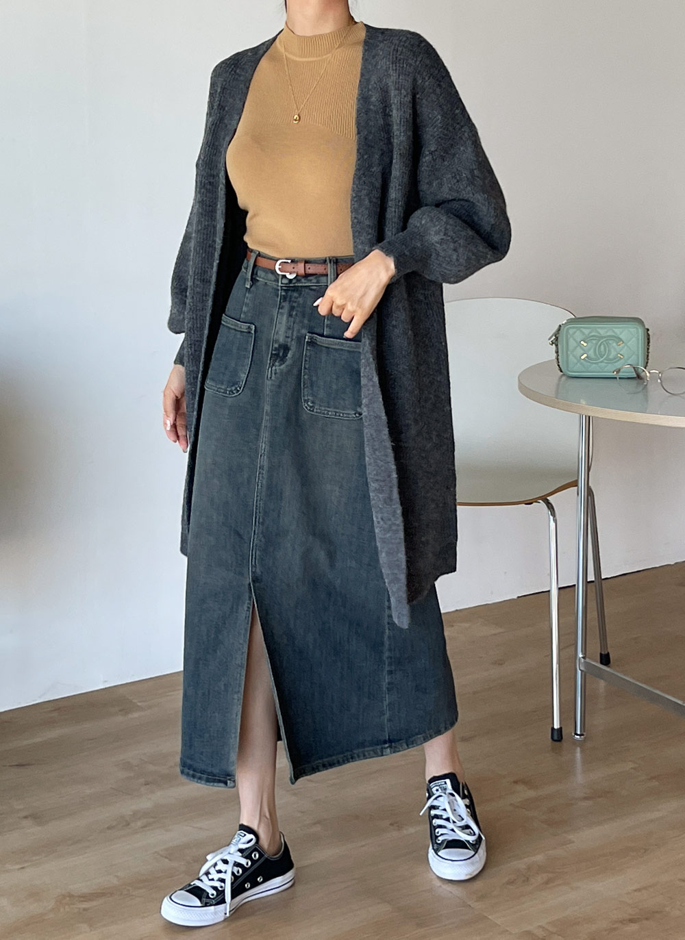 ニットオープンロングカーディガン | レディースファッション通販 - DHOLIC