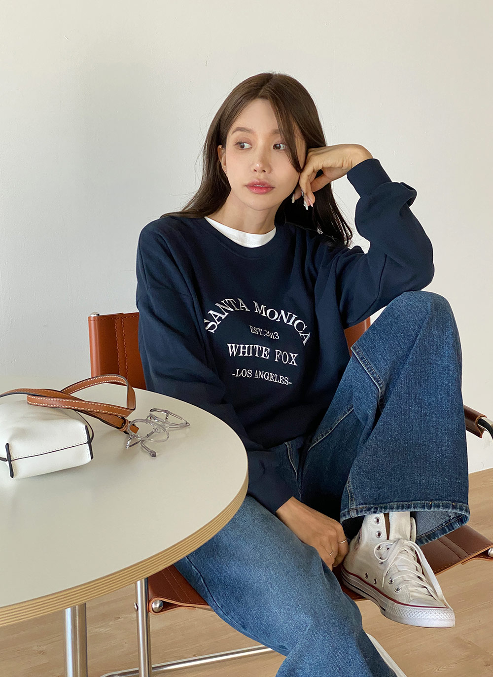 刺繍レタリングルーズスウェット | DHOLIC | 詳細画像6