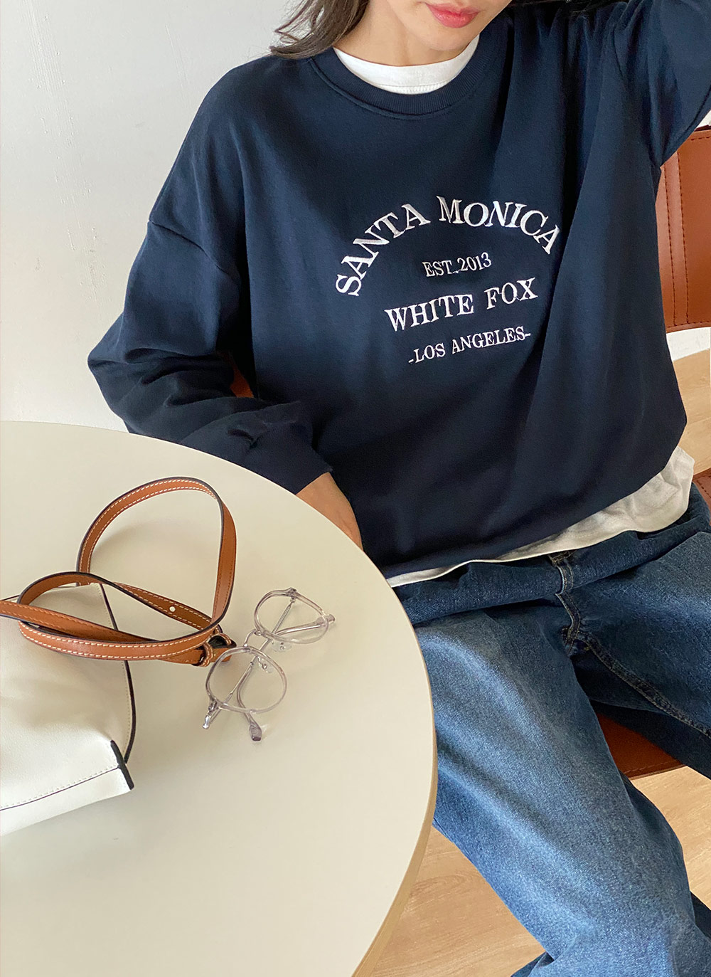 刺繍レタリングルーズスウェット | DHOLIC | 詳細画像7