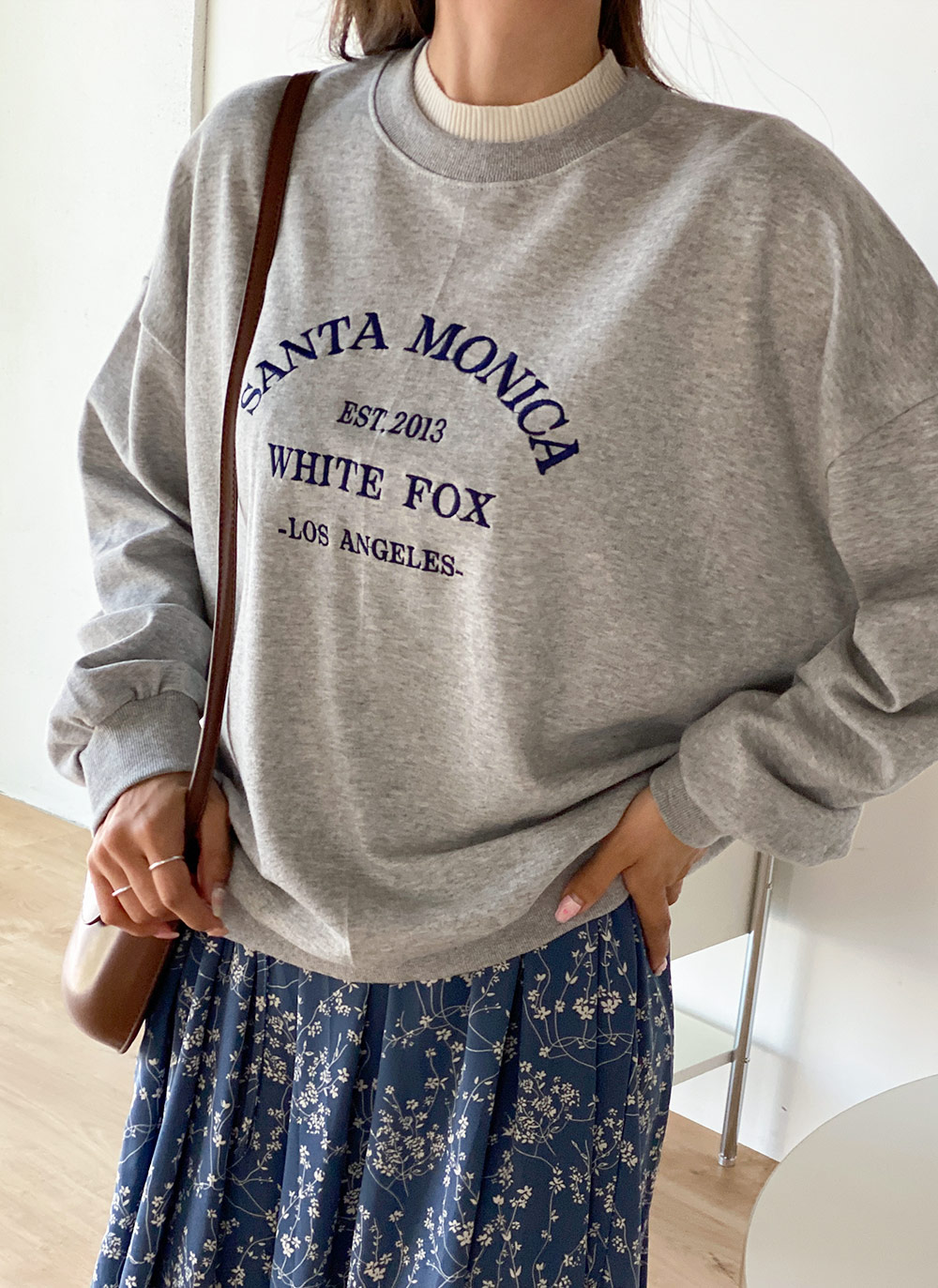 刺繍レタリングルーズスウェット | DHOLIC | 詳細画像13