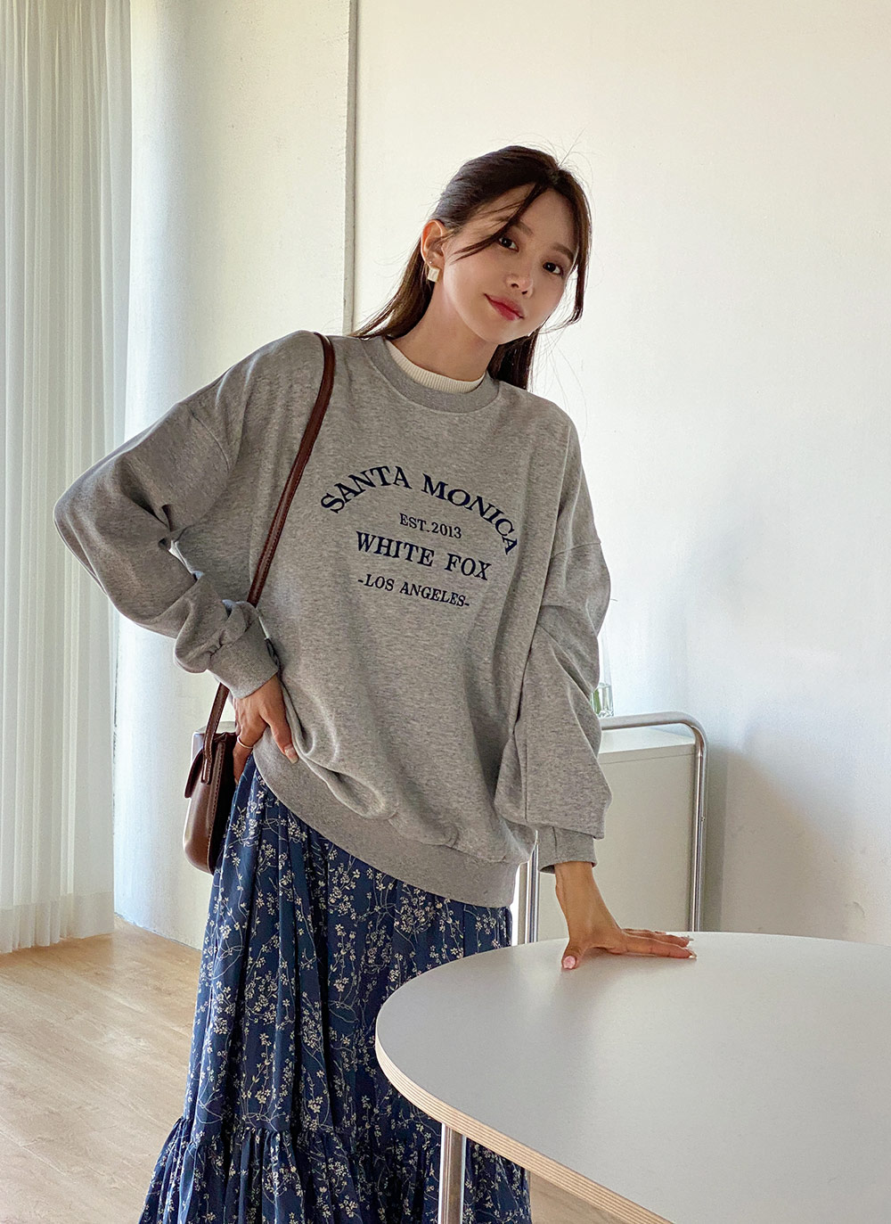 刺繍レタリングルーズスウェット | DHOLIC | 詳細画像15