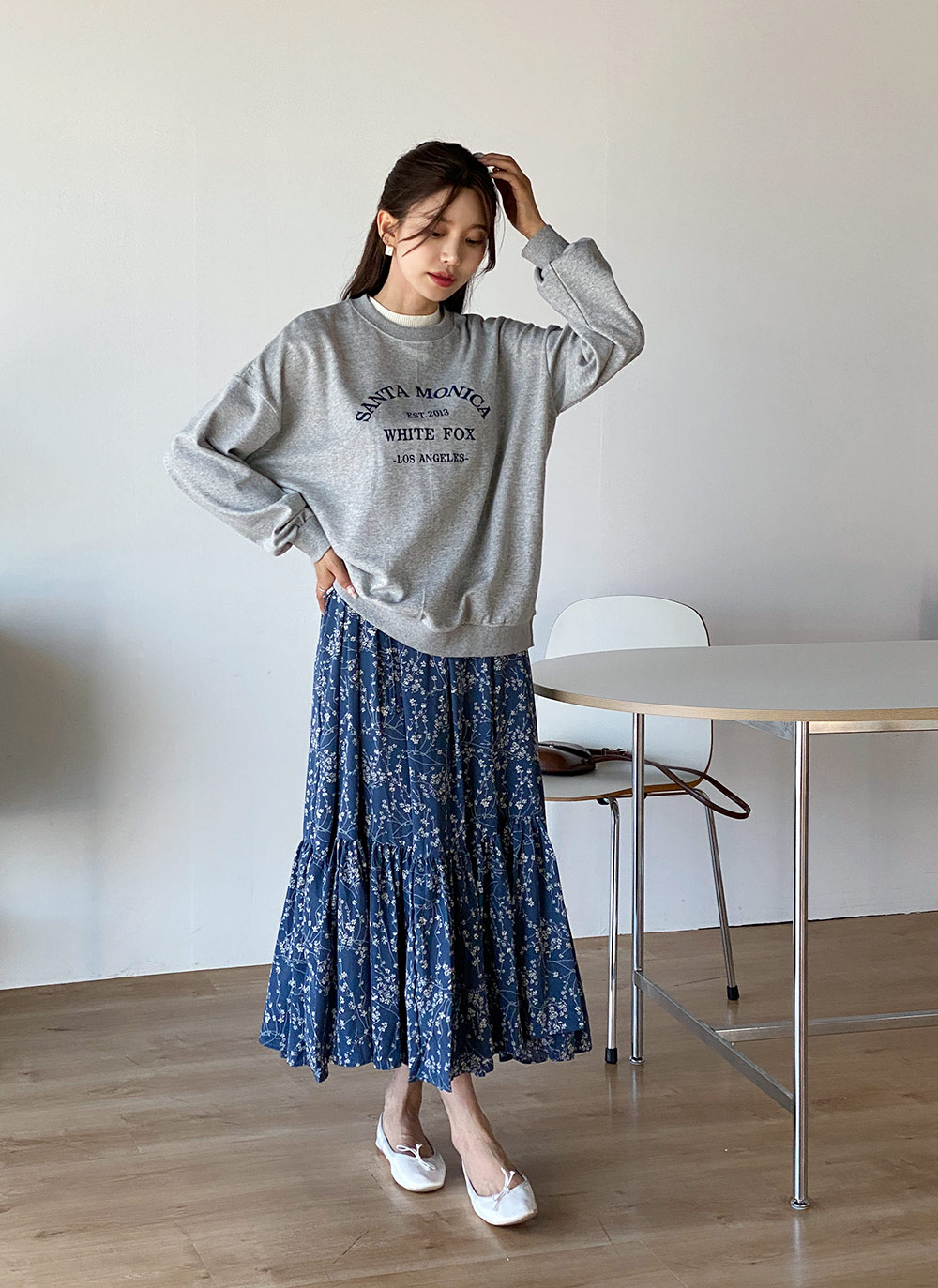 刺繍レタリングルーズスウェット | DHOLIC | 詳細画像17