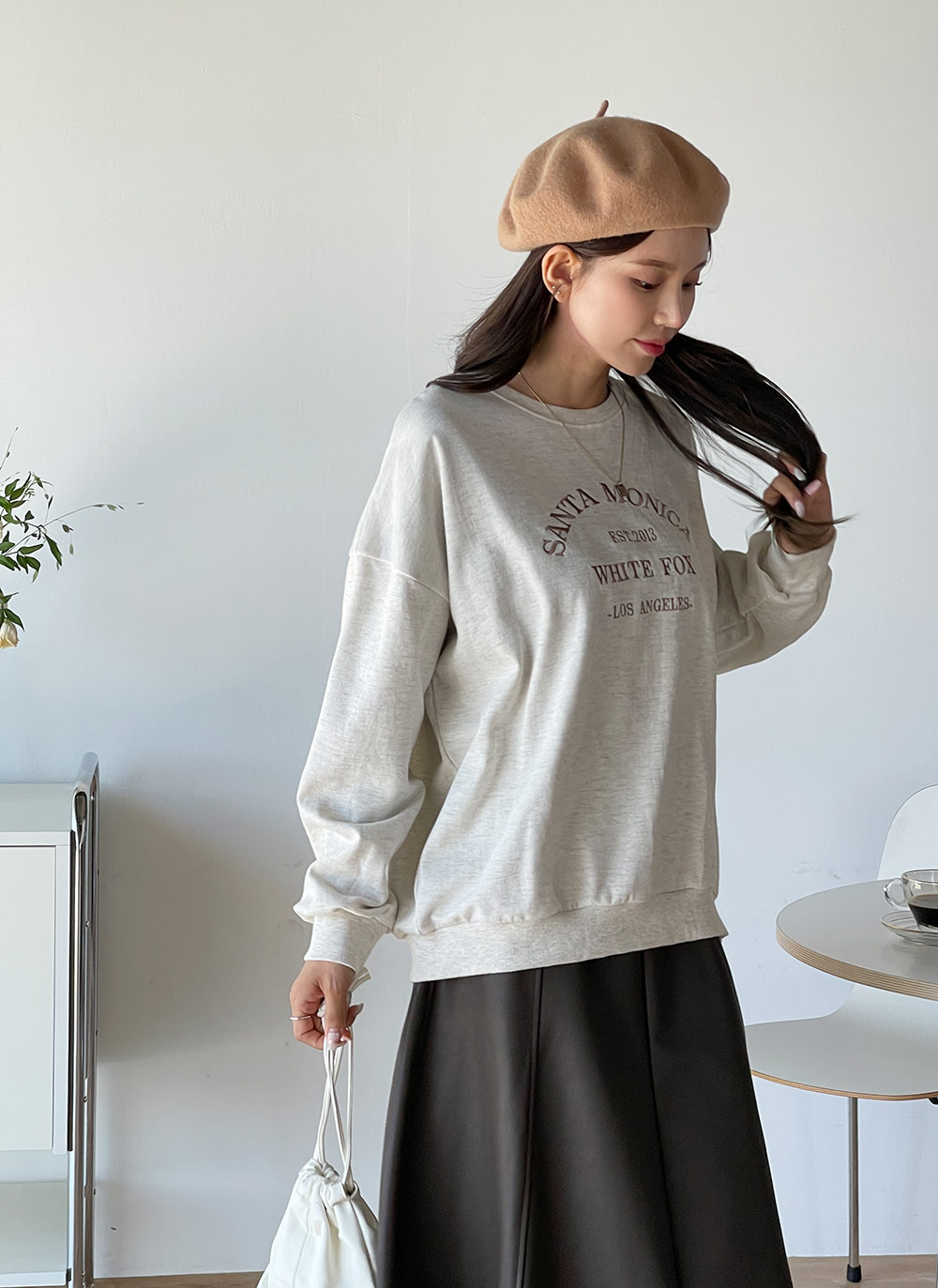 刺繍レタリングルーズスウェット | DHOLIC | 詳細画像19