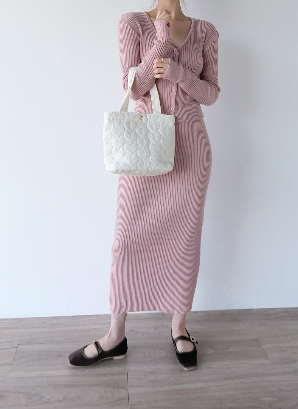 バンブー混Vネックスリムカーディガン | 詳細画像4