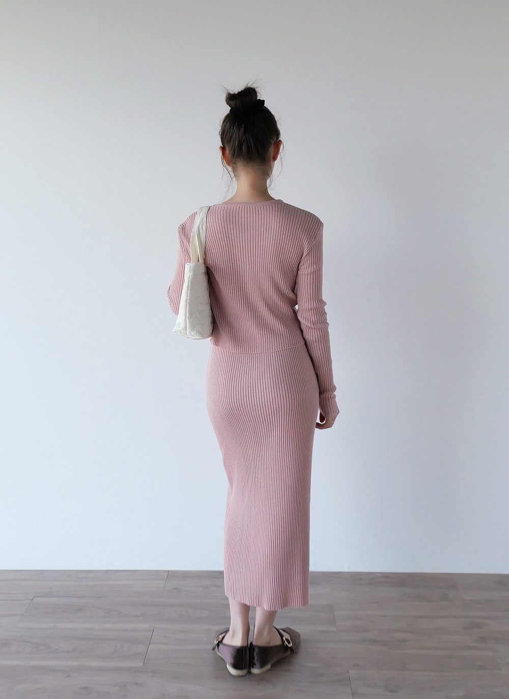 バンブー混Vネックスリムカーディガン | 詳細画像9