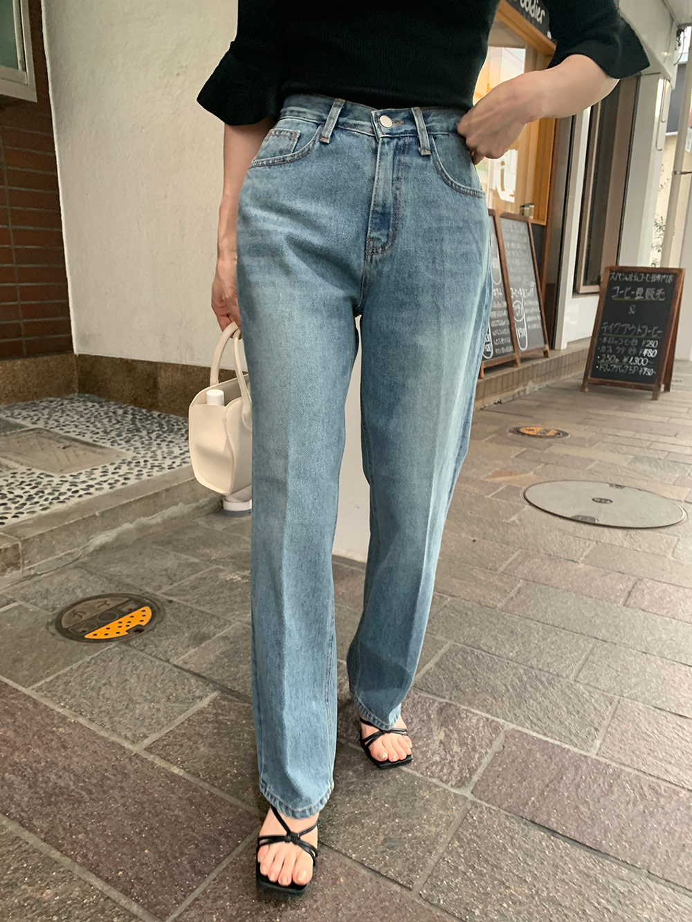 CENTER PRESS STRAIGHT DENIM