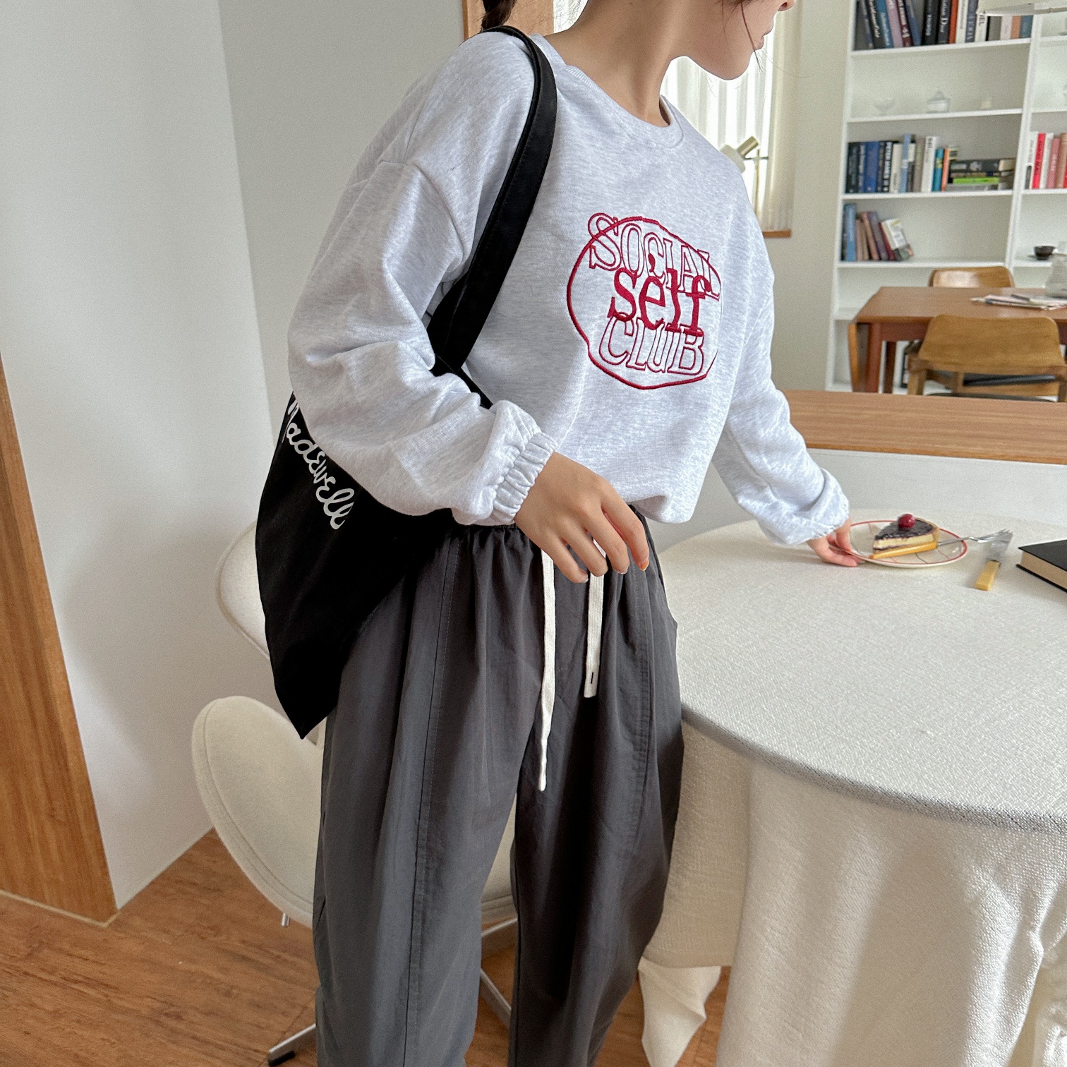 英字刺繍ゴムヘムスウェット | 詳細画像12