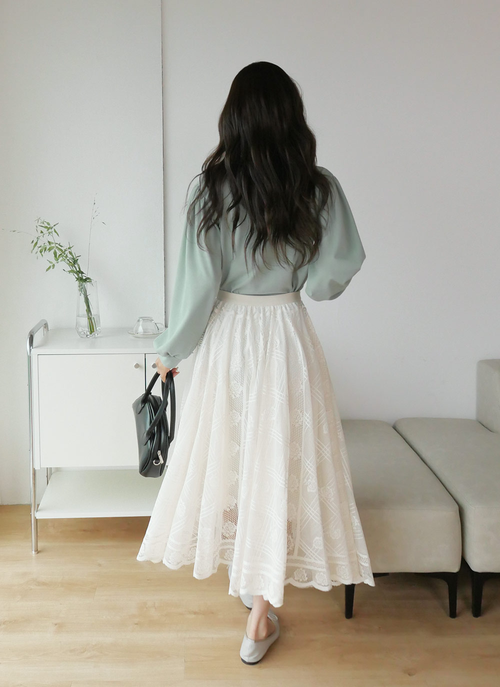 ギャザーパフラウンドTシャツ | DHOLIC | 詳細画像11