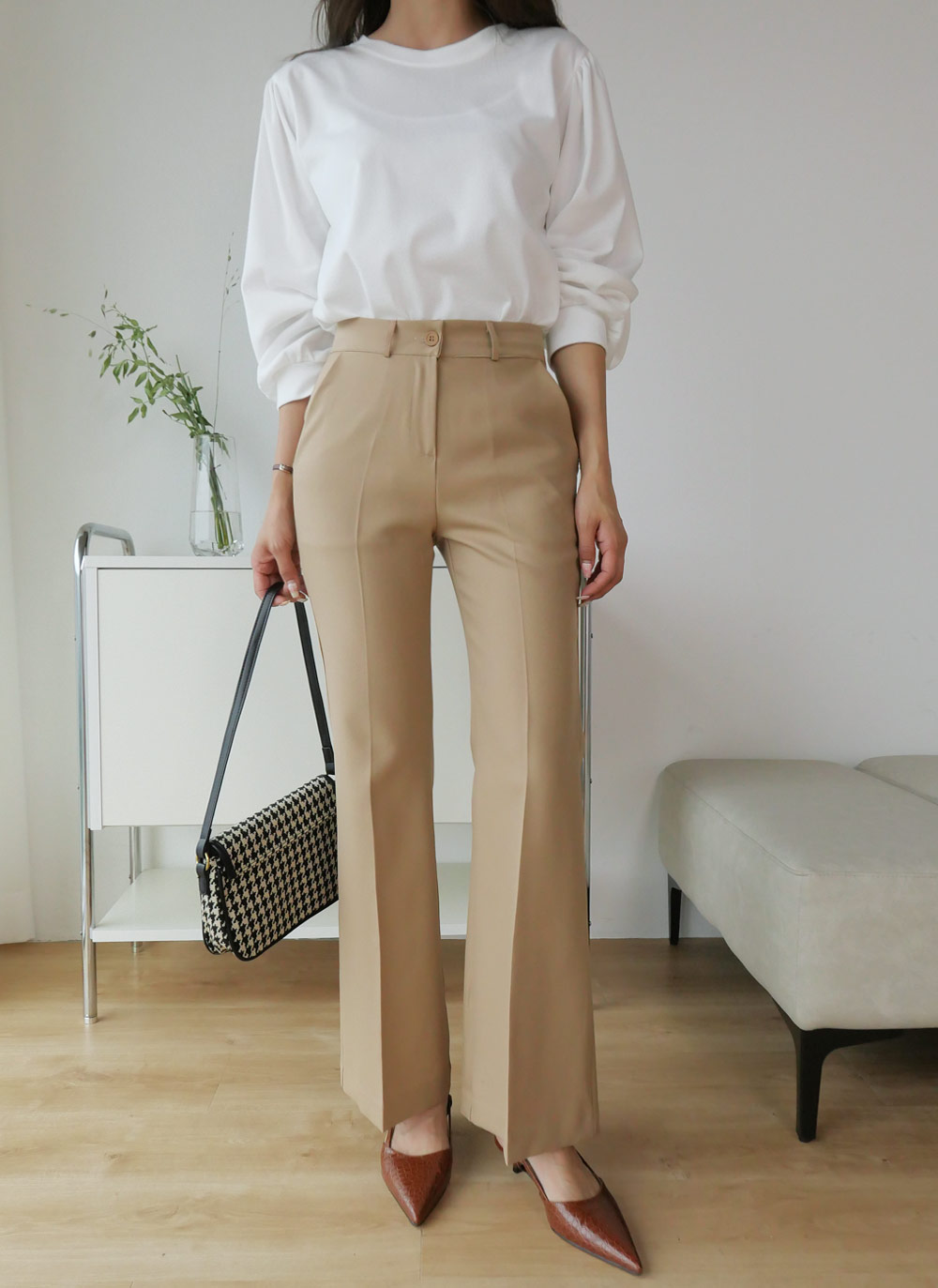 ギャザーパフラウンドTシャツ | DHOLIC | 詳細画像13