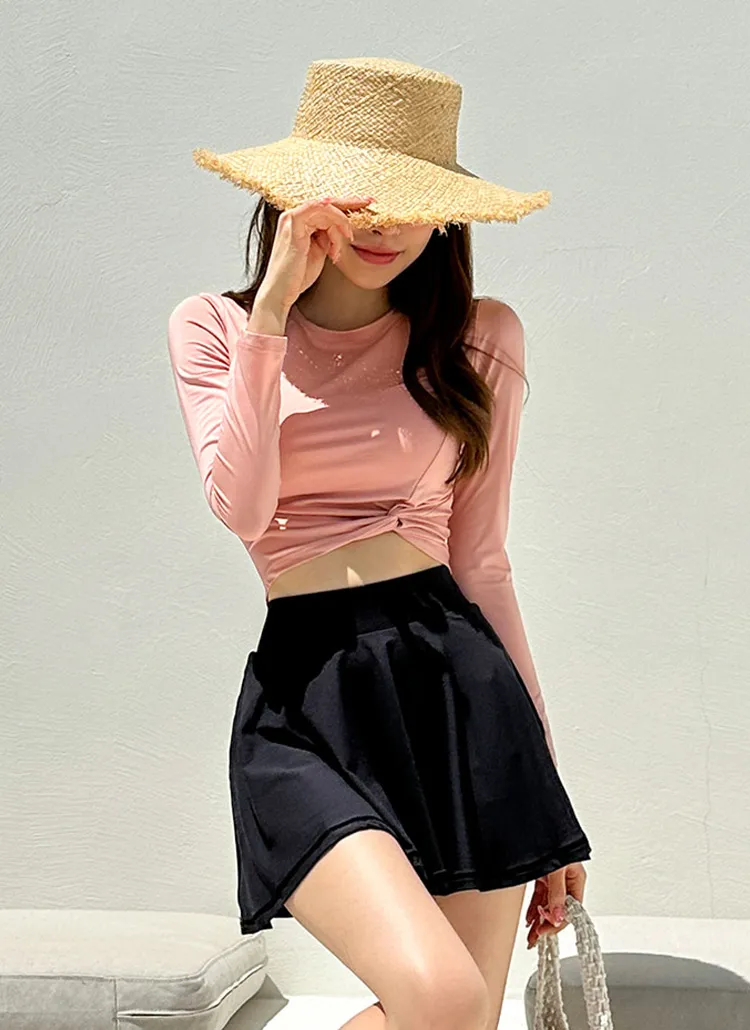 カップ付きウエストシャーリングラッシュガード | rohol | 詳細画像1